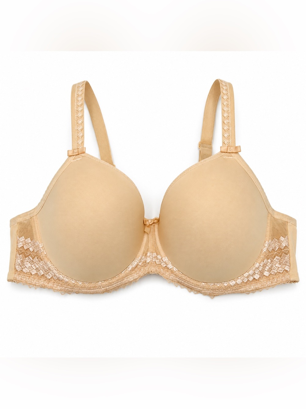 Fantasie Rebecca Molded T-Shirt Bra Women size 36D Nude Spacer Underwire FL2024